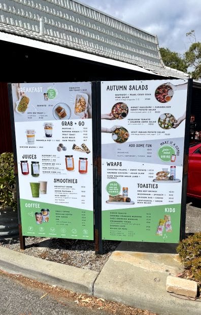 Nourish and Feed | Signage by Future Proof Agency